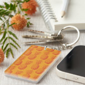 Nahtloses Muster mit Ananas Schlüsselanhänger (Vorderseite rechts)