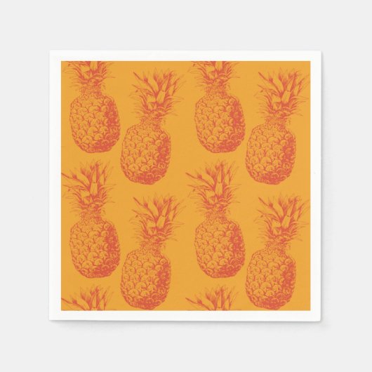 Nahtloses Muster mit Ananas Serviette (Vorderseite)