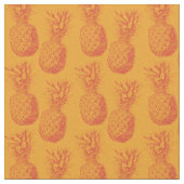 Nahtloses Muster mit Ananas Stoff (Nahaufnahme)
