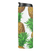 Nahtloses Muster mit Ananas Thermosbecher (Nach rechts gedreht)