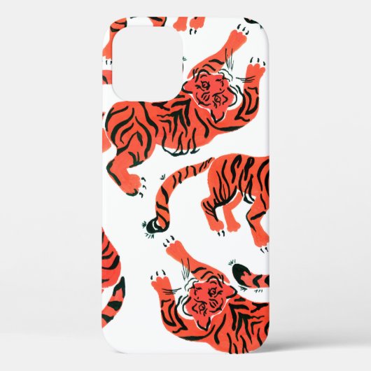 Nahtloses Muster mit Anstrichfarben in Tigern Case-Mate iPhone Hülle (Rückseite)