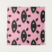 Nahtloses Muster mit Aquarellaugen Wandteppich (Vorderseite (Horizontal))