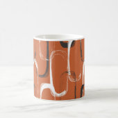 Nahtloses Muster mit Aquarellorange Kaffeetasse (Mittel)