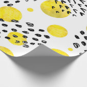 Nahtloses Muster mit Aquarellpolka-Punkten Geschenkpapier (Ecke)