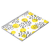 Nahtloses Muster mit Aquarellpolka-Punkten Notizblock (Linke Seite)