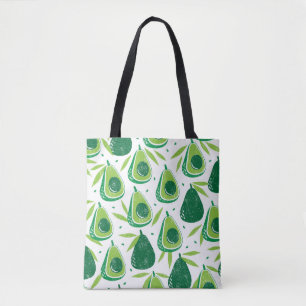 Nahtloses Muster mit Avocados. Briefmarke texturie Tasche