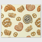 Nahtloses Muster mit Backwaren Geschenkpapier (Flach)