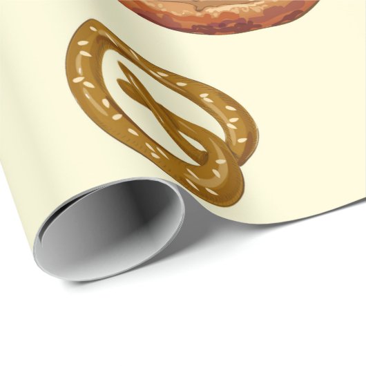 Nahtloses Muster mit Backwaren Geschenkpapier (Rolleneckpunkt)