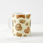 Nahtloses Muster mit Backwaren Kaffeetasse (Vorderseite Links)