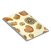 Nahtloses Muster mit Backwaren Notizblock (Rechte Seite)