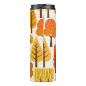 Nahtloses Muster mit Bäumen. Herbst Thermosbecher (Rückseite)