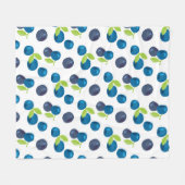Nahtloses Muster mit Beeren Fleecedecke (Vorderseite (Horizontal))