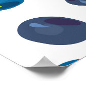 Nahtloses Muster mit Beeren Poster (Ecke)