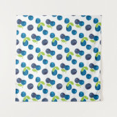 Nahtloses Muster mit Beeren Wandteppich (Vorderseite (Horizontal))
