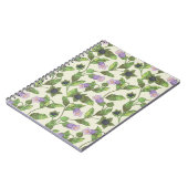 Nahtloses Muster mit Belladonna-Blume. Ein Busch Notizblock (Linke Seite)