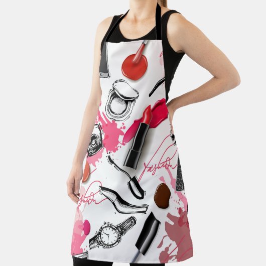 Nahtloses Muster mit bemaltetem Make-up Schürze (InSitu)