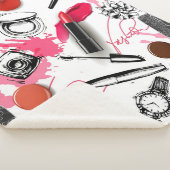 Nahtloses Muster mit bemaltetem Make-up Sherpadecke (3/4)