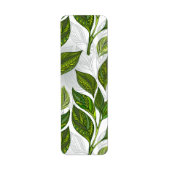 Nahtloses Muster mit Blätter aus grünem Tee (Vorne)