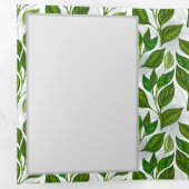 Nahtloses Muster mit Blätter aus grünem Tee Dreifach Gefaltete Karte (Innen Erste Seite)