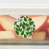 Nahtloses Muster mit Blätter aus grünem Tee Etiketten (Befestigt)