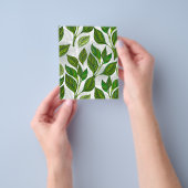 Nahtloses Muster mit Blätter aus grünem Tee Flyer (Gruppe)