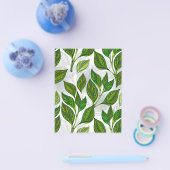 Nahtloses Muster mit Blätter aus grünem Tee Flyer (Einzeln)