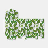 Nahtloses Muster mit Blätter aus grünem Tee Geschenkschachtel (Ungefaltet)
