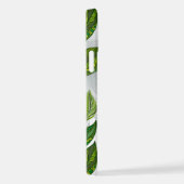 Nahtloses Muster mit Blätter aus grünem Tee iPhone Hülle (Rechte Seite)