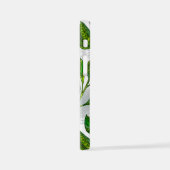 Nahtloses Muster mit Blätter aus grünem Tee iPhone Hülle (Linke Seite)