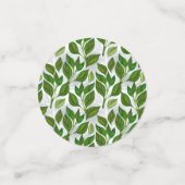 Nahtloses Muster mit Blätter aus grünem Tee Konfetti (Klein Vorderseite)