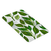 Nahtloses Muster mit Blätter aus grünem Tee Magnet (Rechte Seite)