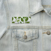 Nahtloses Muster mit Blätter aus grünem Tee Namensschild (Beispiel)