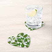 Nahtloses Muster mit Blätter aus grünem Tee Untersetzer (Vor Ort)