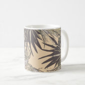 Nahtloses Muster mit Blätter aus Palmen, helles Mu Kaffeetasse (VorderseiteRechts)