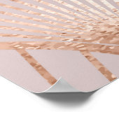 Nahtloses Muster mit Blattgold Poster (Ecke)