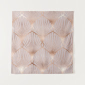 Nahtloses Muster mit Blattgold Wandteppich (Vorderseite)