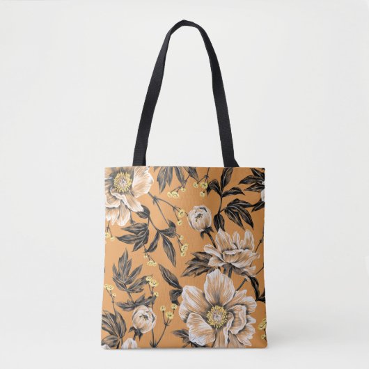 Nahtloses Muster mit Blume.art, Blumen, Mustern, c Tasche (Vorderseite)