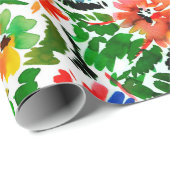 Nahtloses Muster mit Blume Geschenkpapier (Rolleneckpunkt)