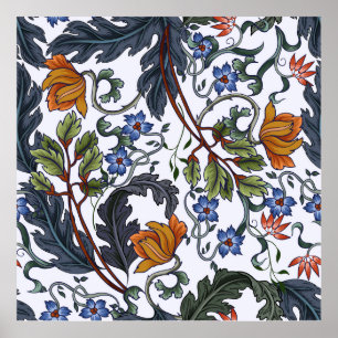 Nahtloses Muster mit Blume im Art Deko Stil. M