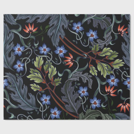 Nahtloses Muster mit Blume im Art Deko Stil. M Geschenkpapier (Flach)