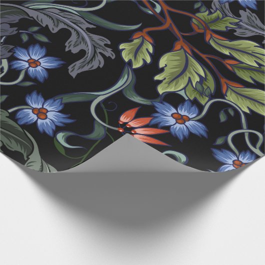 Nahtloses Muster mit Blume im Art Deko Stil. M Geschenkpapier (Ecke)