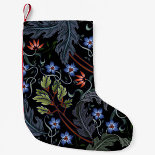 Nahtloses Muster mit Blume im Art Deko Stil. M Kleiner Weihnachtsstrumpf