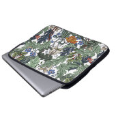 Nahtloses Muster mit Blume im Art Deko Stil. M Laptopschutzhülle (Vorne Knopf)