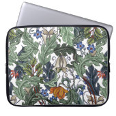 Nahtloses Muster mit Blume im Art Deko Stil. M Laptopschutzhülle (Vorderseite)