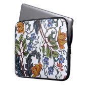 Nahtloses Muster mit Blume im Art Deko Stil. M Laptopschutzhülle (Vorderseite Links)