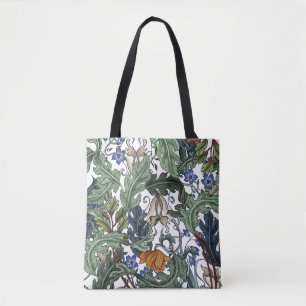 Nahtloses Muster mit Blume im Art Deko Stil. M Tasche