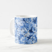 Nahtloses Muster mit Blume Kaffeetasse (Vorderseite Links)