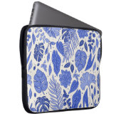 Nahtloses Muster mit Blume Laptopschutzhülle (Vorne Rechts)