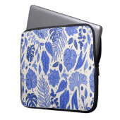 Nahtloses Muster mit Blume Laptopschutzhülle (Vorderseite Links)