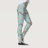 Nahtloses Muster mit Blume Leggings (Rechts)